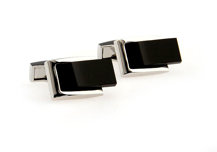  Black Classic Cufflinks Onyx Cufflinks Wholesale & Customized  CL651882