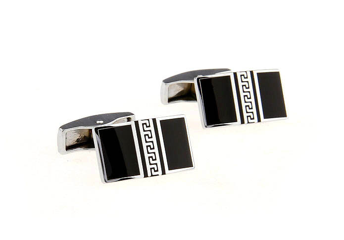  Black Classic Cufflinks Onyx Cufflinks Wholesale & Customized  CL651895