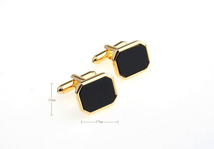  Gold Luxury Cufflinks Onyx Cufflinks Wholesale & Customized  CL651910