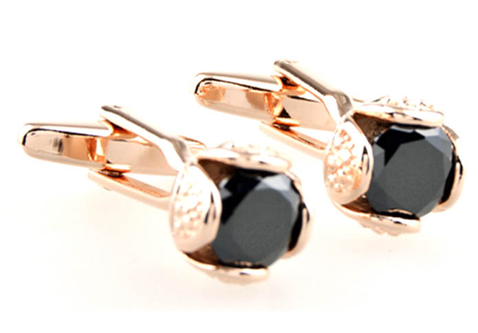  Gold Luxury Cufflinks Onyx Cufflinks Funny Wholesale & Customized  CL653469