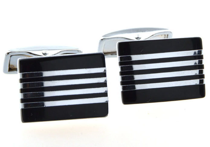  Black Classic Cufflinks Onyx Cufflinks Wholesale & Customized  CL654341