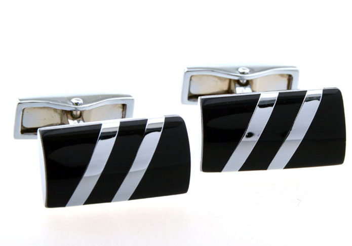  Black Classic Cufflinks Onyx Cufflinks Wholesale & Customized  CL654368