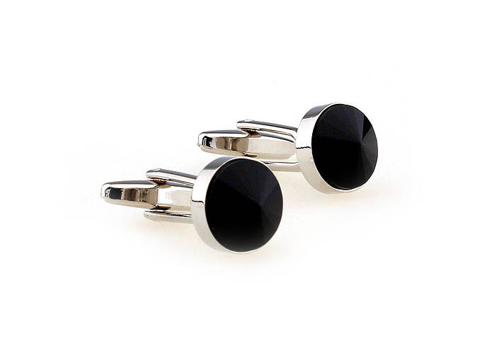 Black Classic Cufflinks Onyx Cufflinks Wholesale & Customized  CL663804