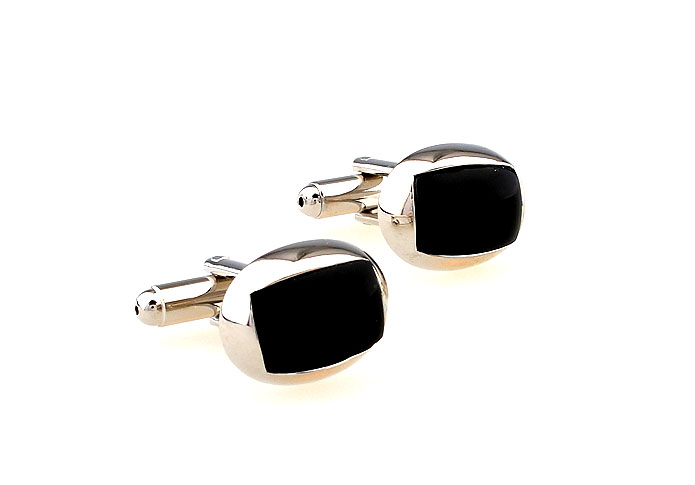  Black Classic Cufflinks Onyx Cufflinks Wholesale & Customized  CL663805