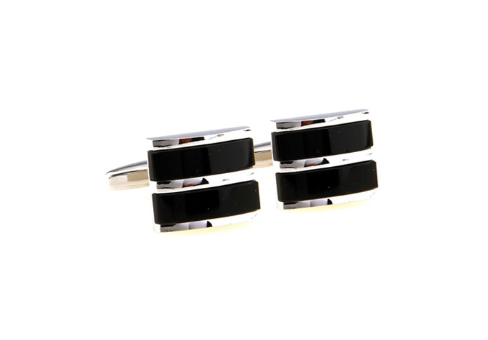  Black Classic Cufflinks Onyx Cufflinks Wholesale & Customized  CL663822