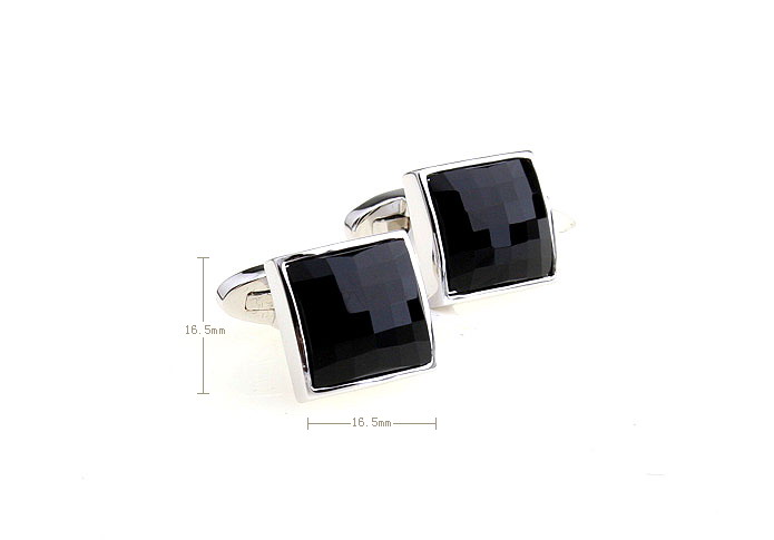  Black Classic Cufflinks Onyx Cufflinks Wholesale & Customized  CL680930