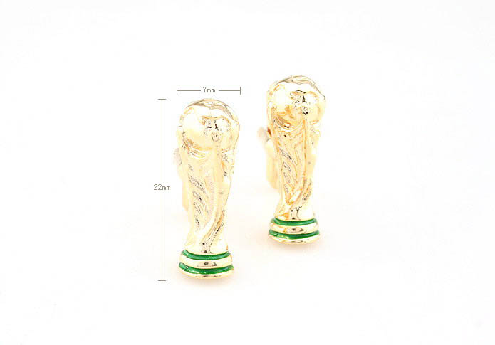 South Africa World Cup trophy Cufflinks  Gold Luxury Cufflinks Paint Cufflinks Flags Wholesale & Customized  CL610752