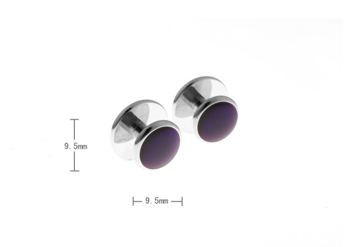  Purple Romantic Cufflinks Paint Cufflinks Wholesale & Customized  CL610816