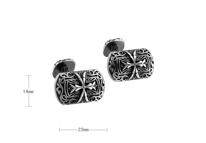 Spartan Series Cufflinks  Gray Steady Cufflinks Paint Cufflinks Religious and Zen Wholesale & Customized  CL630766