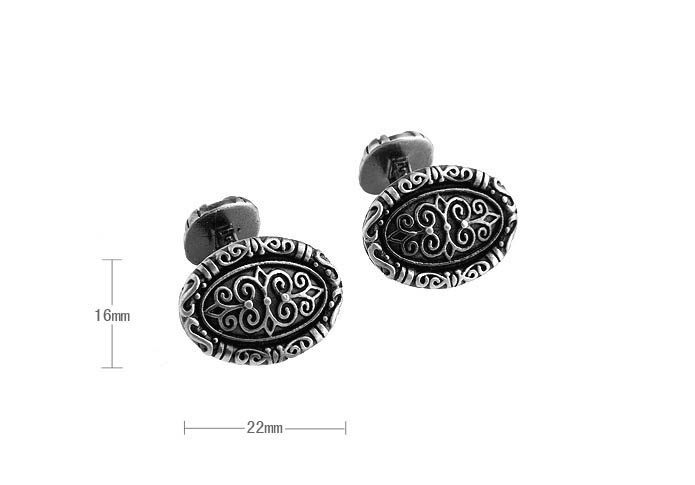 Spartan Series Cufflinks  Gray Steady Cufflinks Paint Cufflinks Religious and Zen Wholesale & Customized  CL630767