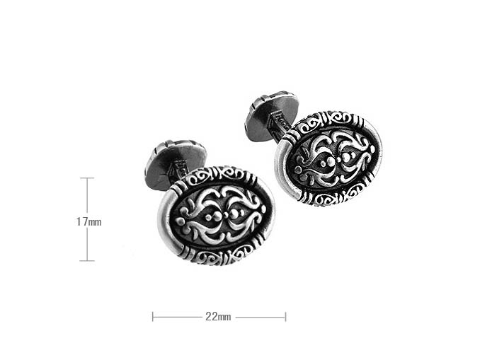 Spartan Series Cufflinks  Gray Steady Cufflinks Paint Cufflinks Religious and Zen Wholesale & Customized  CL630768