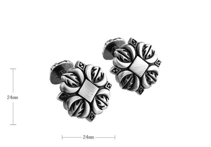 Spartan Series Cufflinks  Gray Steady Cufflinks Paint Cufflinks Religious and Zen Wholesale & Customized  CL630770