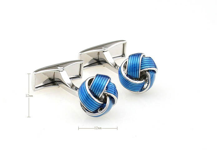  Blue Elegant Cufflinks Paint Cufflinks Knot Wholesale & Customized  CL640938