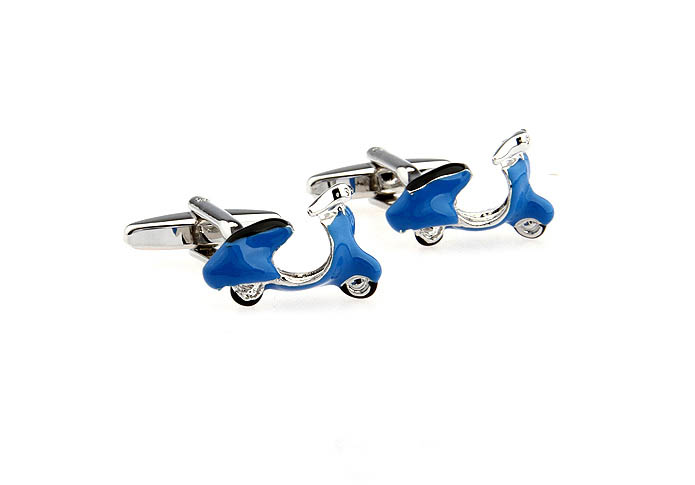Motorcycle Cufflinks  Blue Elegant Cufflinks Paint Cufflinks Transportation Wholesale & Customized  CL651460