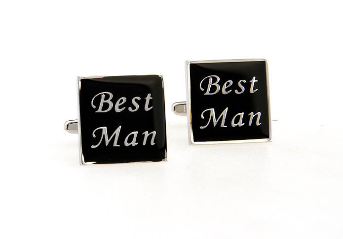 BEST MAN Cufflinks  Black Classic Cufflinks Paint Cufflinks Wedding Wholesale & Customized  CL651484
