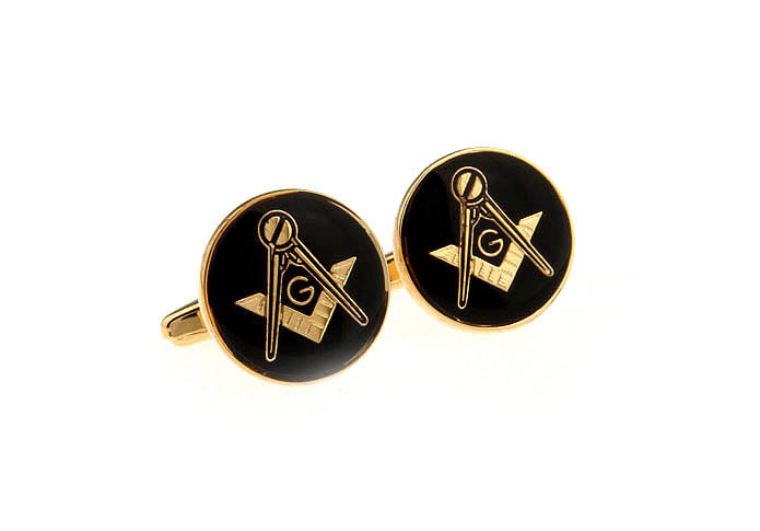 Masonic symbol Cufflinks  Gold Luxury Cufflinks Paint Cufflinks Flags Wholesale & Customized  CL651638