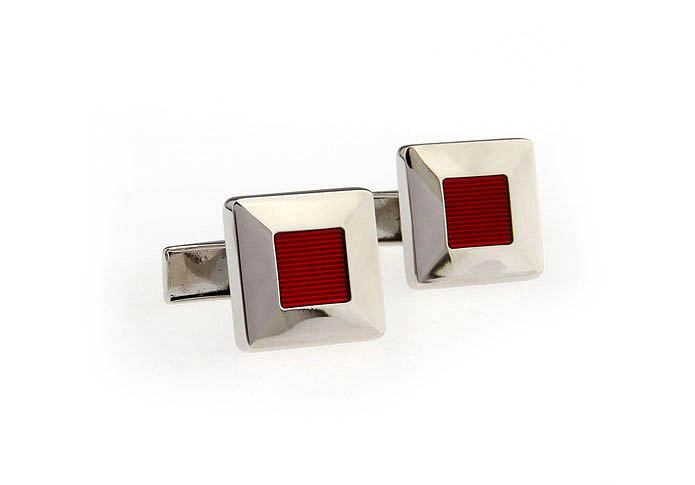  Red Festive Cufflinks Paint Cufflinks Wholesale & Customized  CL651662