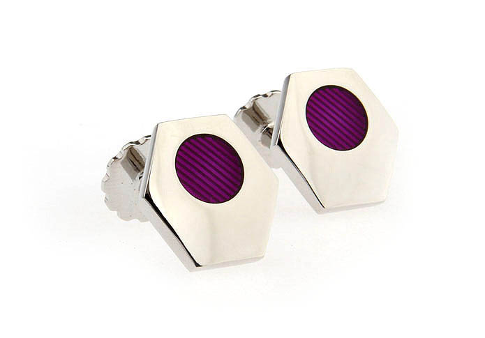  Purple Romantic Cufflinks Paint Cufflinks Wholesale & Customized  CL651668