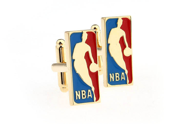 NBA Cufflinks  Multi Color Fashion Cufflinks Paint Cufflinks Sports Wholesale & Customized  CL651690