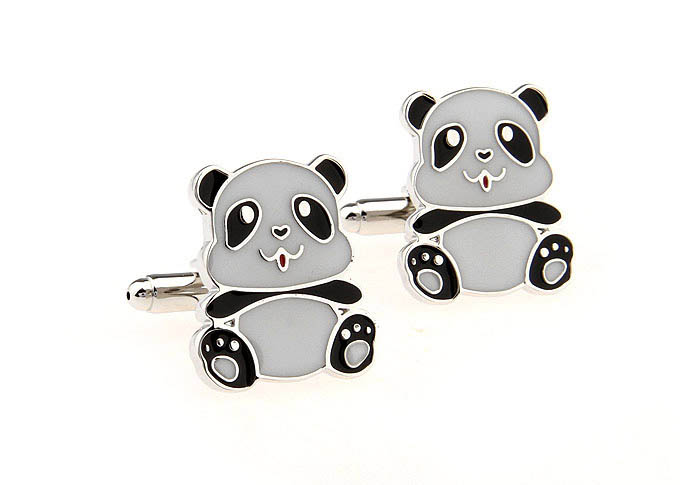 Panda Cufflinks  Multi Color Fashion Cufflinks Paint Cufflinks Animal Wholesale & Customized  CL651701