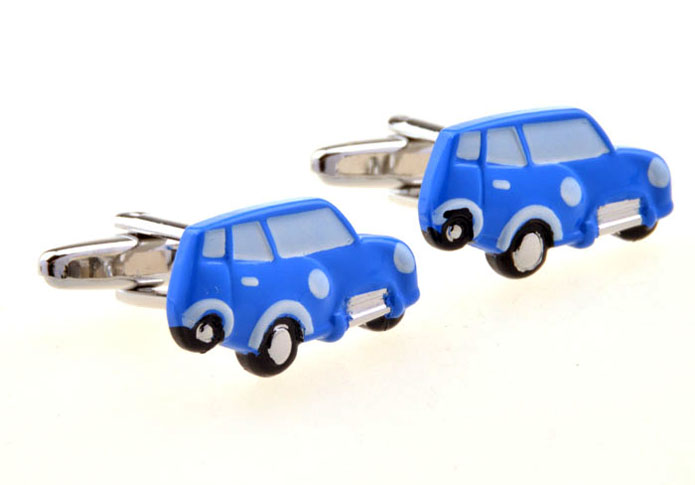 Car Cufflinks  Blue Elegant Cufflinks Paint Cufflinks Transportation Wholesale & Customized  CL651728