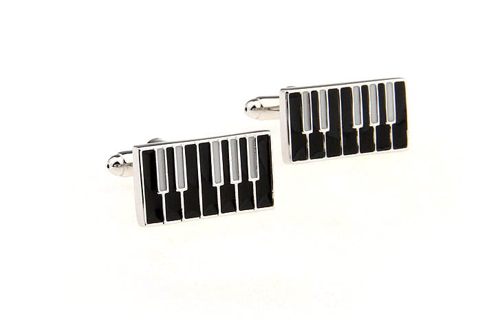Electronic key Cufflinks  Black White Cufflinks Paint Cufflinks Music Wholesale & Customized  CL651732
