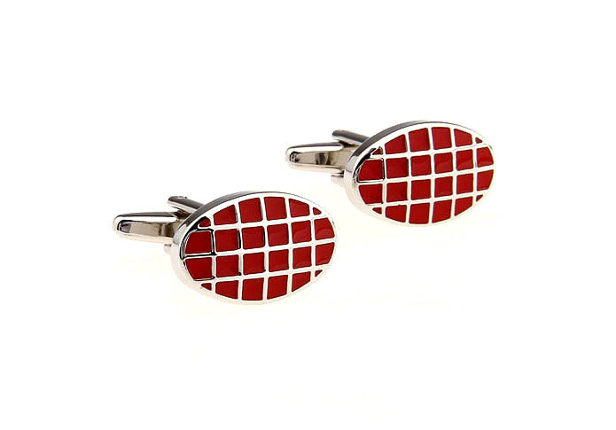  Red Festive Cufflinks Paint Cufflinks Wholesale & Customized  CL651740