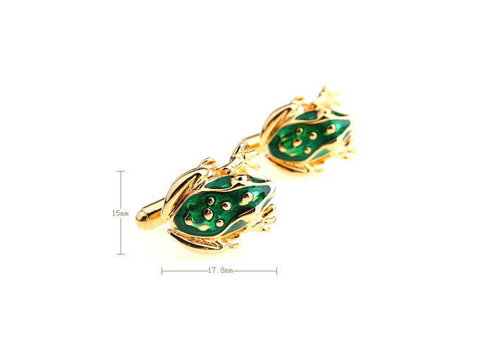 The Frog Prince Cufflinks  Gold Luxury Cufflinks Paint Cufflinks Animal Wholesale & Customized  CL651762