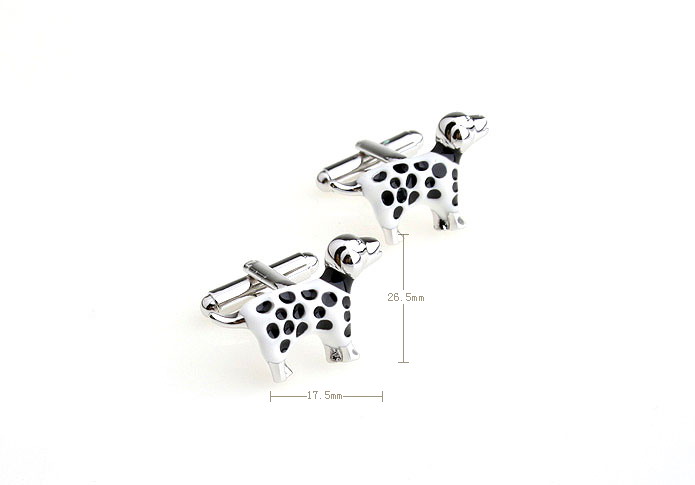 Dalmatians Cufflinks  Black White Cufflinks Paint Cufflinks Tools Wholesale & Customized  CL651775