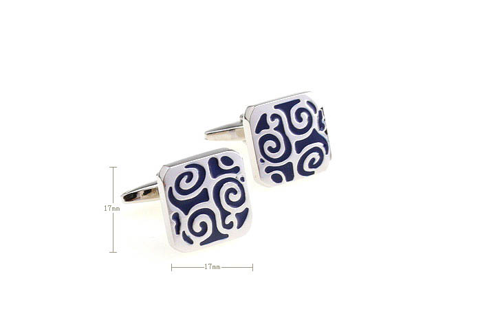 Greece pattern Cufflinks  Blue Elegant Cufflinks Paint Cufflinks Wholesale & Customized  CL651778