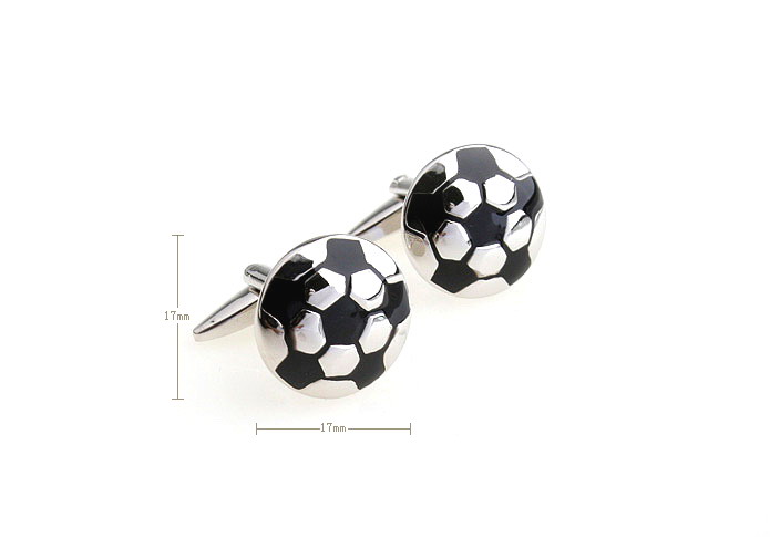 Football Cufflinks  Black Classic Cufflinks Paint Cufflinks Sports Wholesale & Customized  CL651782