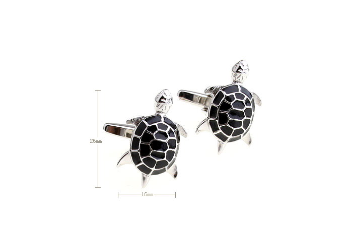 Tortoise Cufflinks  Black Classic Cufflinks Paint Cufflinks Animal Wholesale & Customized  CL651801