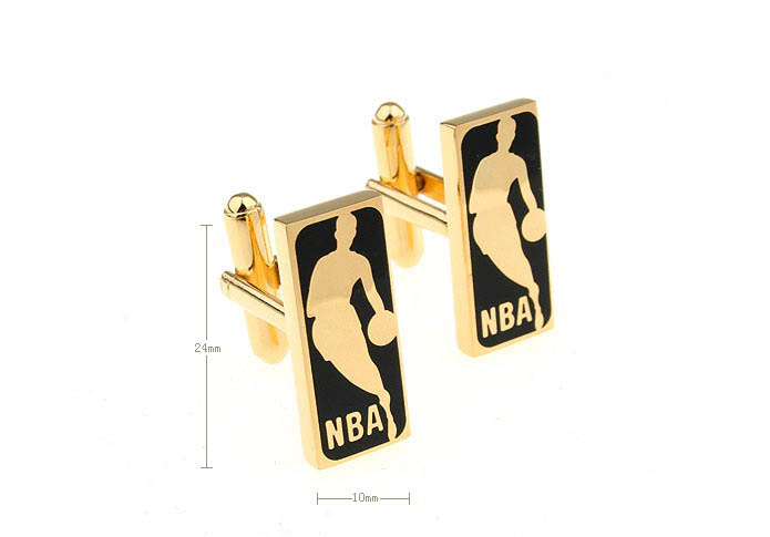 NBA fans Cufflinks  Gold Luxury Cufflinks Paint Cufflinks Wholesale & Customized  CL651836