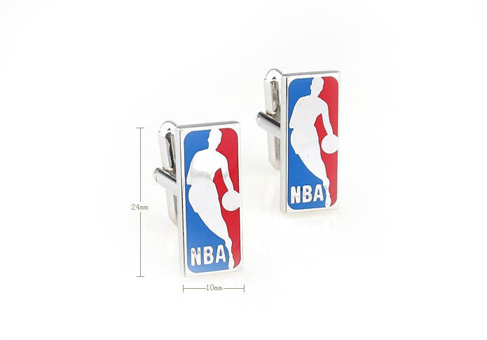 NBA fans Cufflinks  Multi Color Fashion Cufflinks Paint Cufflinks Sports Wholesale & Customized  CL651845