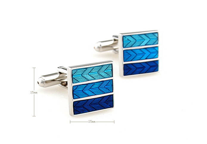  Blue Elegant Cufflinks Paint Cufflinks Wholesale & Customized  CL651855