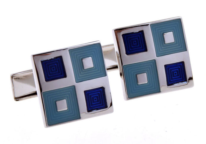 Blue Elegant Cufflinks Paint Cufflinks Wholesale & Customized  CL653279