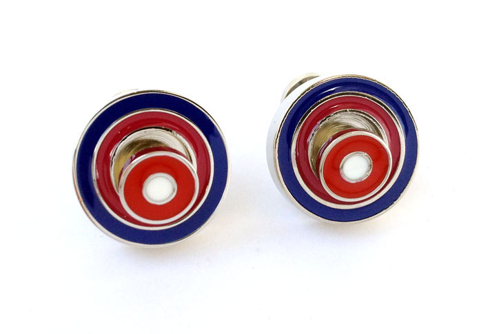 Double-sided sliding shaft target Cufflinks  Multi Color Fashion Cufflinks Paint Cufflinks Funny Wholesale & Customized  CL653433