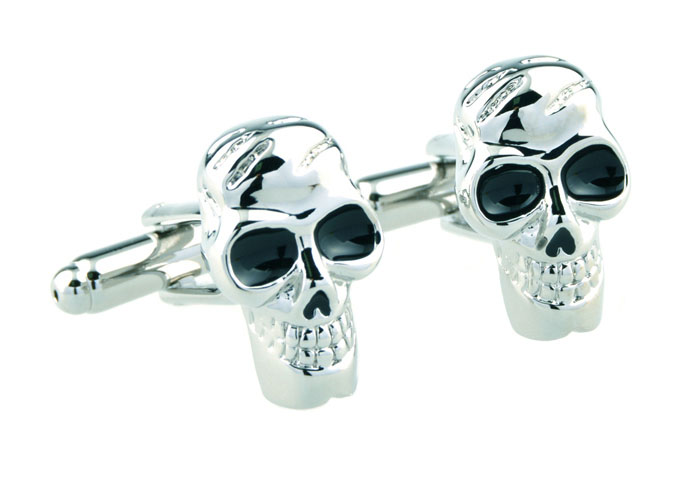 Skull Cufflinks  Black Classic Cufflinks Paint Cufflinks Skull Wholesale & Customized  CL653448