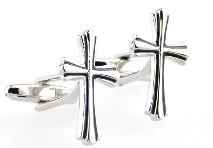 Cross Cufflinks  Black Classic Cufflinks Paint Cufflinks Religious and Zen Wholesale & Customized  CL653968