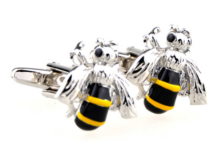The hornets Cufflinks  Multi Color Fashion Cufflinks Paint Cufflinks Animal Wholesale & Customized  CL654032