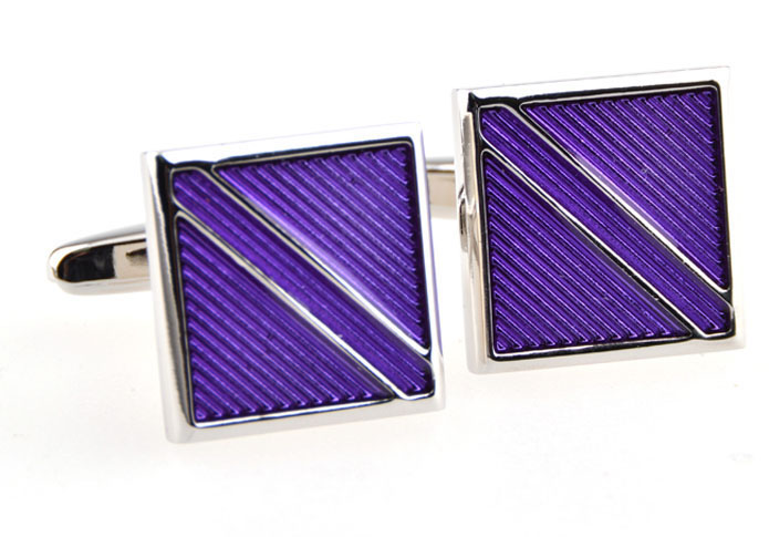  Purple Romantic Cufflinks Paint Cufflinks Wholesale & Customized  CL654392