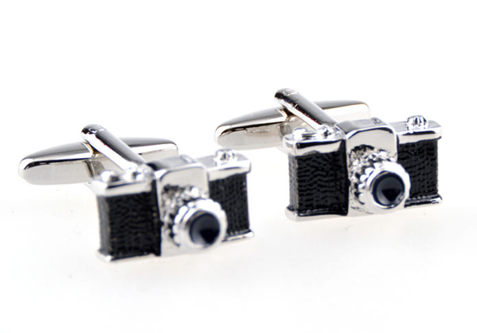 Camera Cufflinks  Black Classic Cufflinks Paint Cufflinks Tools Wholesale & Customized  CL654396