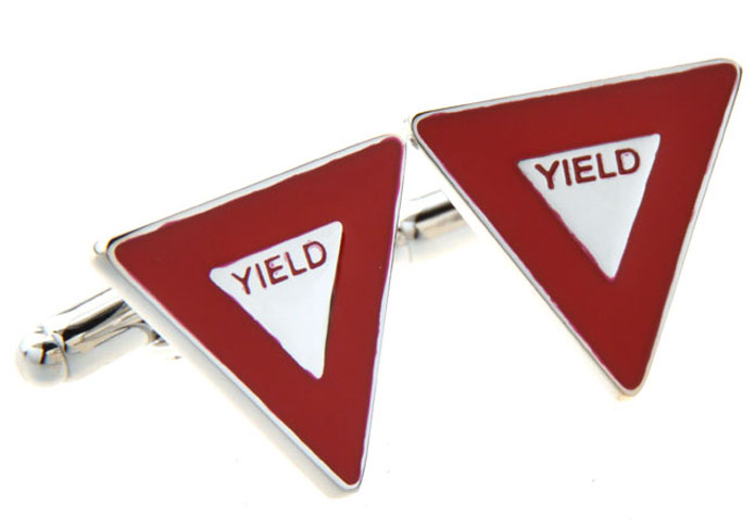 YIELD Cufflinks  Red Festive Cufflinks Paint Cufflinks Flags Wholesale & Customized  CL654430