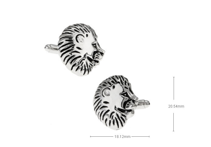 The lion head Cufflinks  Black Classic Cufflinks Paint Cufflinks Animal Wholesale & Customized  CL654543