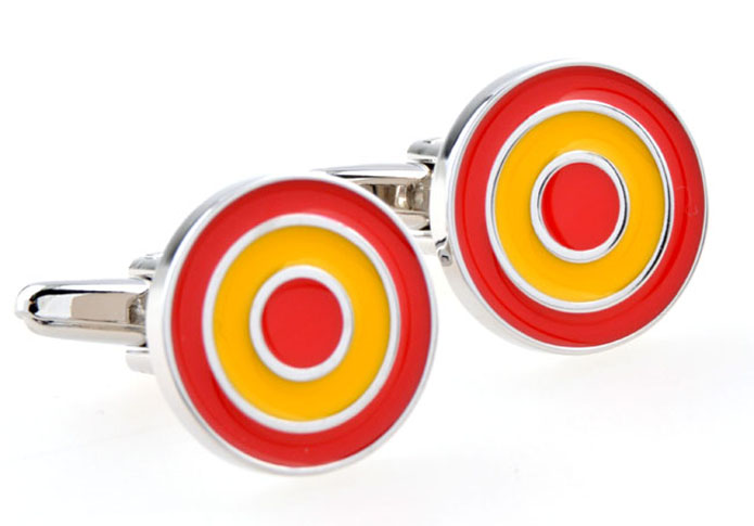 Ring Cufflinks  Multi Color Fashion Cufflinks Paint Cufflinks Funny Wholesale & Customized  CL654708