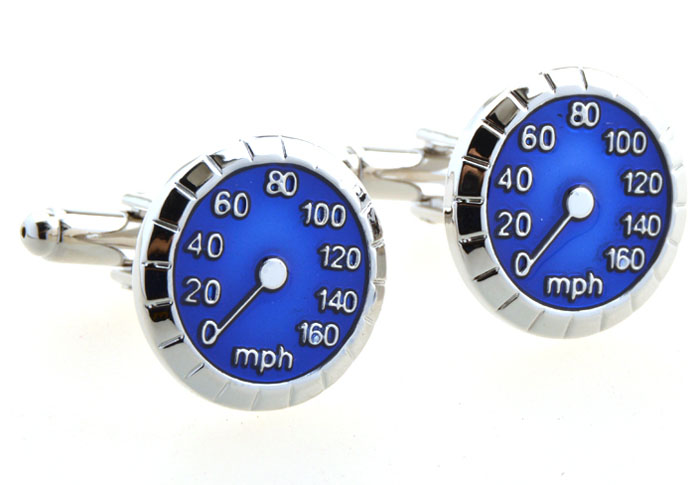 Motorcycle speedometer Cufflinks Blue Elegant Cufflinks Paint Cufflinks Transportation Wholesale & Customized CL654906