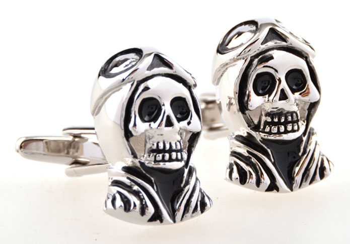 Skull Cufflinks Black Classic Cufflinks Paint Cufflinks Skull Wholesale & Customized CL654946