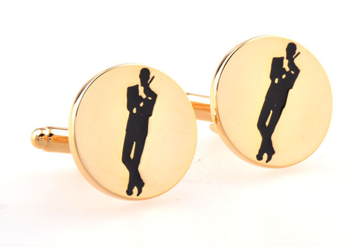 Gold Luxury Cufflinks Paint Cufflinks Hipster Wear Wholesale & Customized CL654955