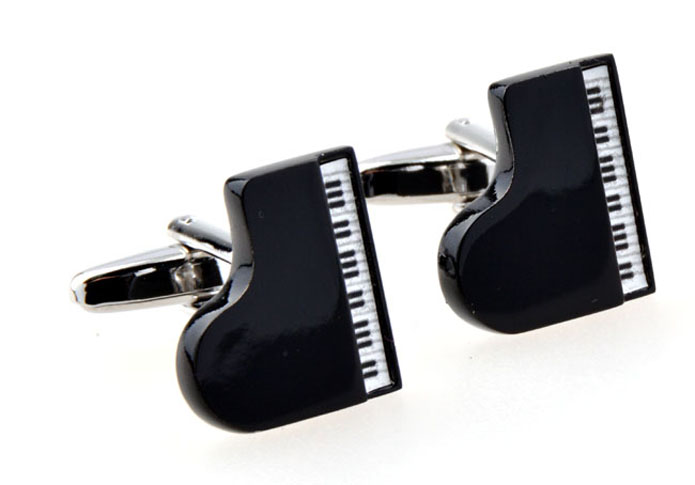 Piano Cufflinks Black White Cufflinks Paint Cufflinks Music Wholesale & Customized CL654958