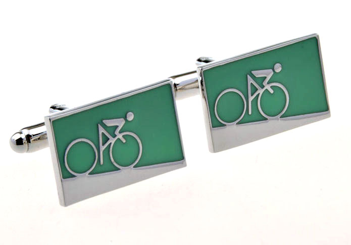 Cycling Cufflinks Green Intimate Cufflinks Paint Cufflinks Sports Wholesale & Customized CL655485